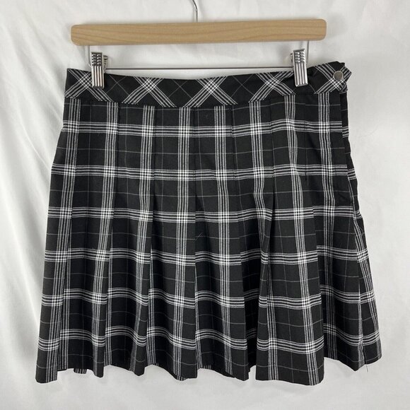 Divided Plaid 90s Y2K Grunge Mini Skirt - Picture 2 of 12